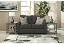 lucina charcoal loveseat   