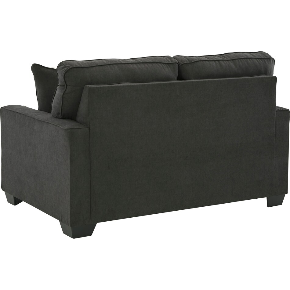 lucina charcoal loveseat   