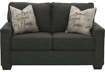 lucina charcoal loveseat   