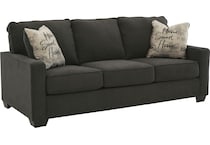 lucina charcoal queen sleeper sofa   