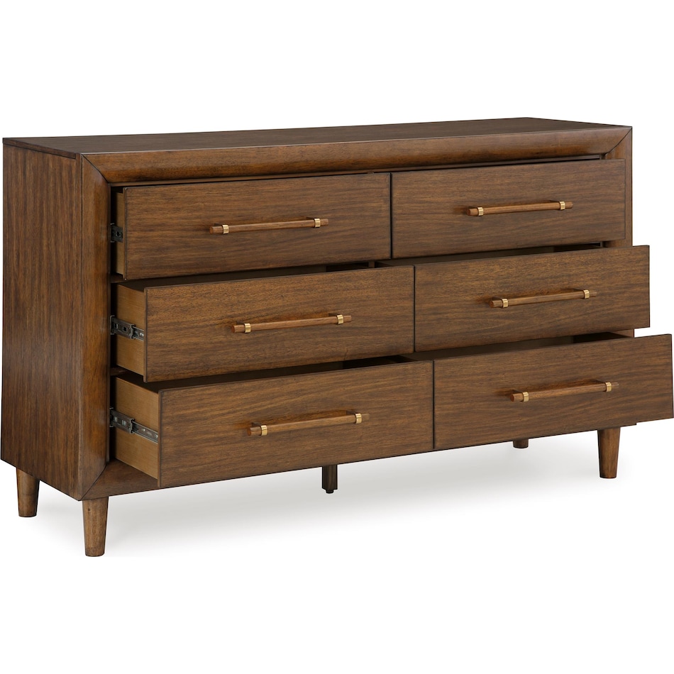 lyncott bedroom brown br master dresser b   