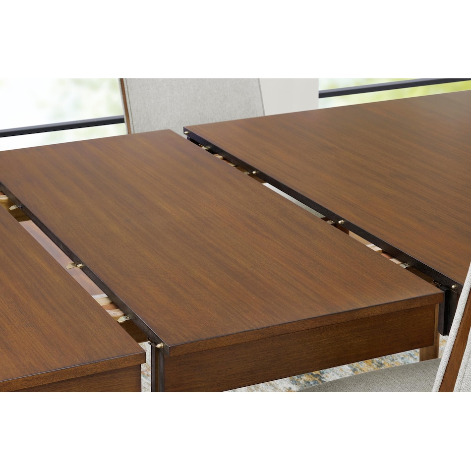 lyncott dining room brown dr dining table reg hgt d   