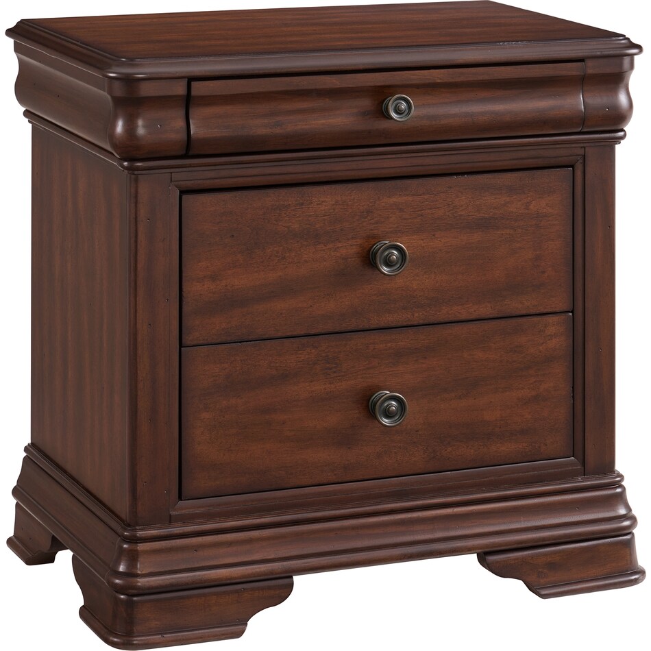 lyon bedroom brown br master nightstand   