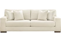 maggie cream st stationary fabric sofa   