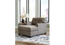 mahoney living room brown st stationary fabric chair   