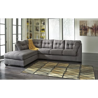 Maier 2-Piece Charcoal Sectional with Chaise