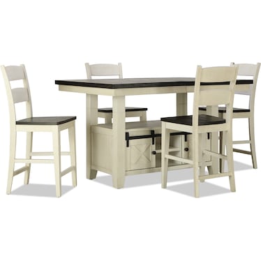 Manadal 5-piece   Counter Dining Set