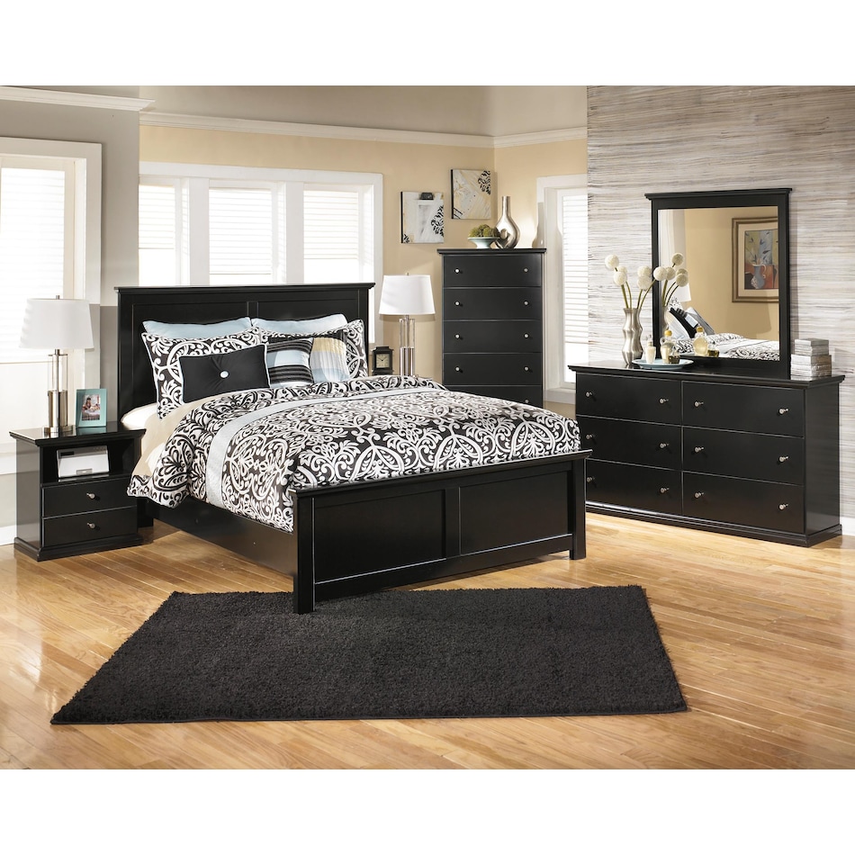 maribel bedroom black bb  