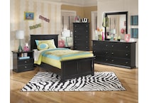 maribel bedroom black bb  