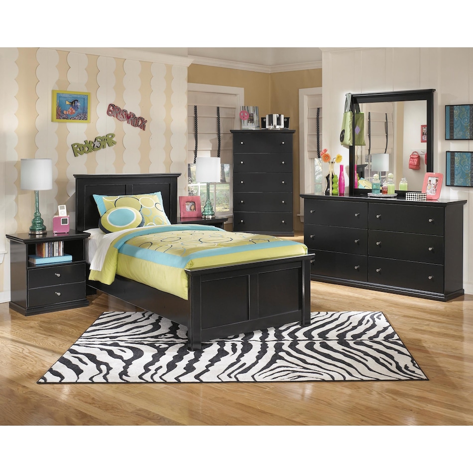 maribel bedroom black bb  