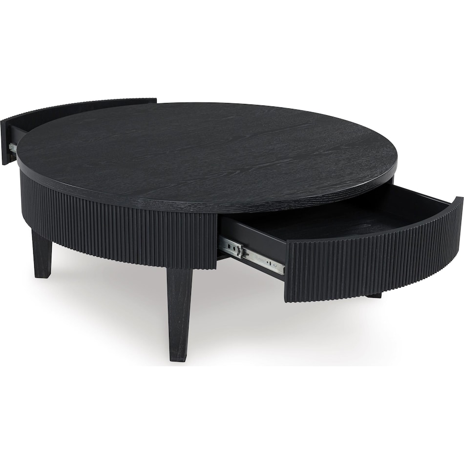 marstream occasional black oc coffee table t   