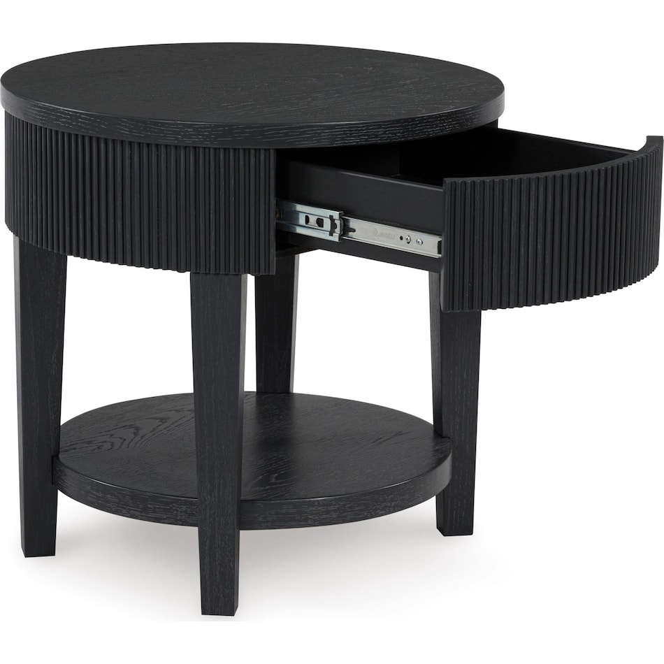 marstream occasional black oc end chairside table t   