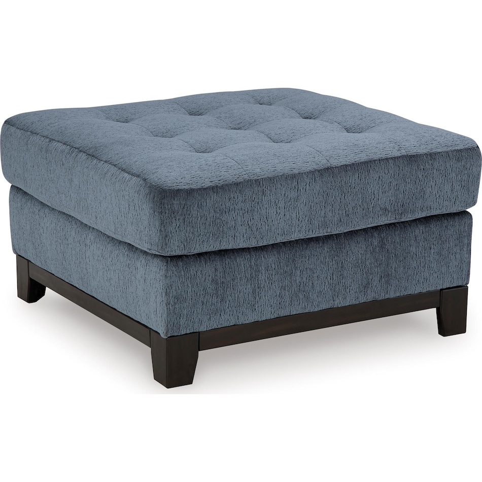 maxon place navy living room blue st stationary fabric ottoman   