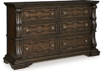 maylee bedroom dark brown br master dresser b   