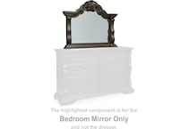 maylee bedroom dark brown br master mirror b   