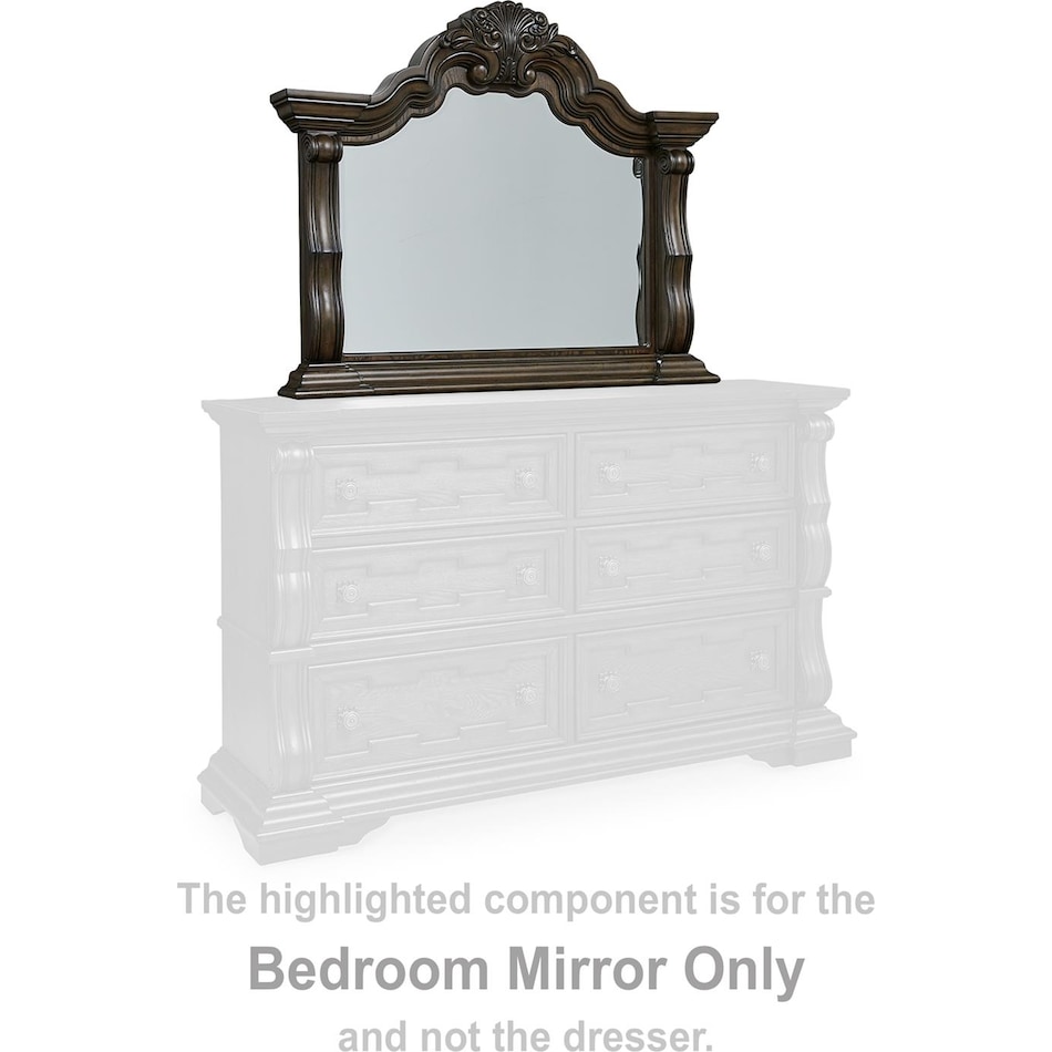 maylee bedroom dark brown br master mirror b   