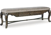 maylee dining dark brown dr bench d   