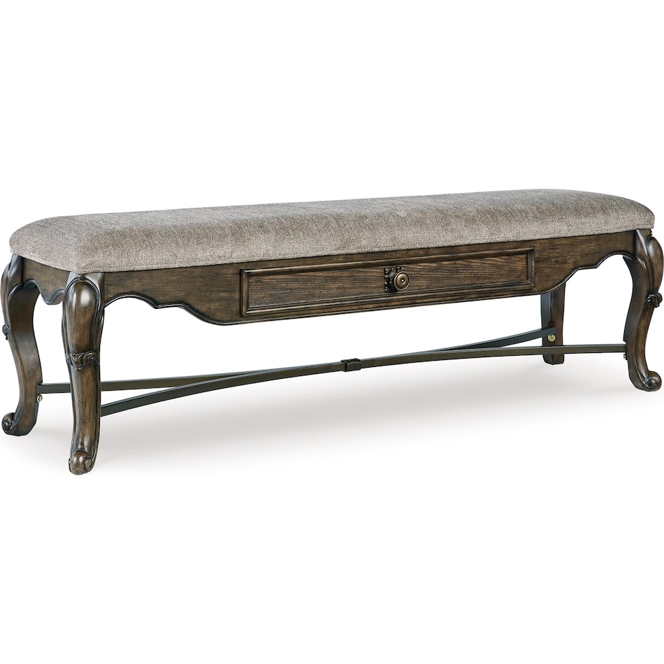 maylee dining dark brown dr bench d   