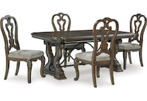 maylee dining dark brown rm  