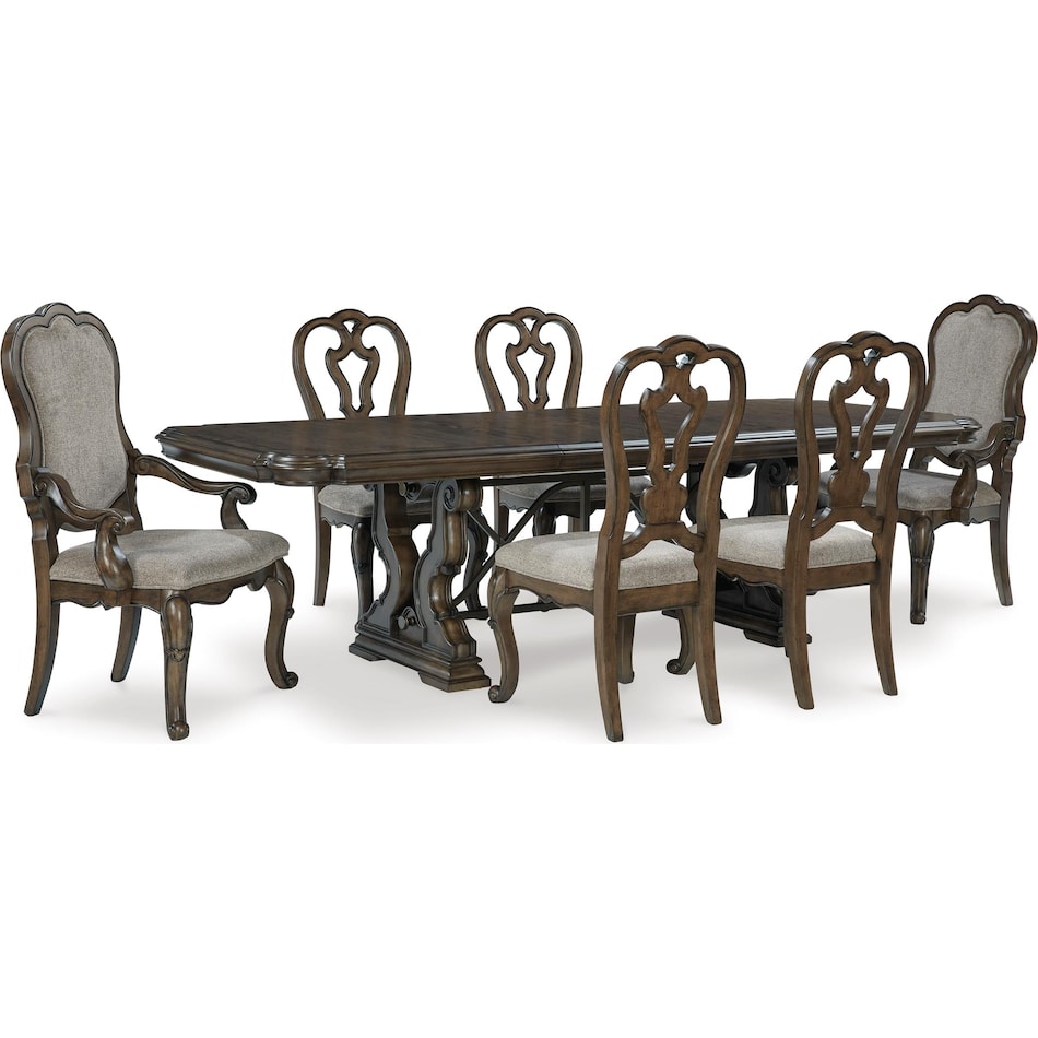 maylee dining dark brown rm  