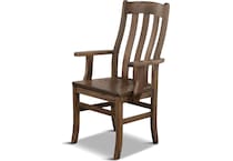 maywood dining brown dr arm chair   