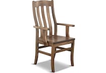 maywood dining brown dr arm chair   