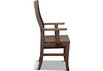 maywood dining brown dr arm chair   