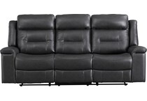 mcadoo gray power reclining sofa   