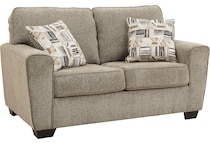 mccluer light brown st loveseat   