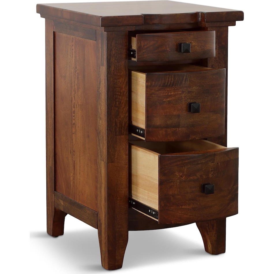 mckennon collection bedroom brown br master nightstand   