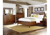 mckennon brown  piece queen storage bedroom set rm  