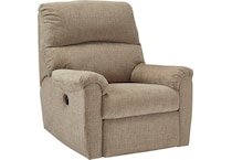 mcteer light brown mt fabric recliner p   