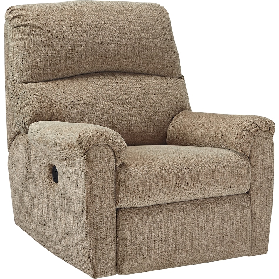 mcteer light brown mt fabric recliner p   