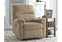 mcteer light brown mt fabric recliner p   