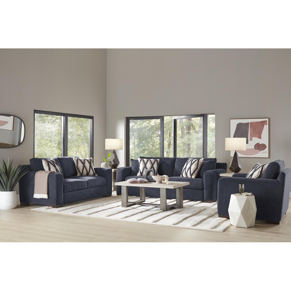 melbourne navy living room blue   