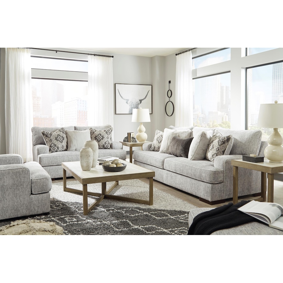 mercado pewter st stationary fabric sofa   