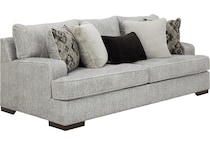 mercado pewter st stationary fabric sofa   