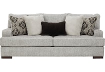 mercado pewter st stationary fabric sofa   