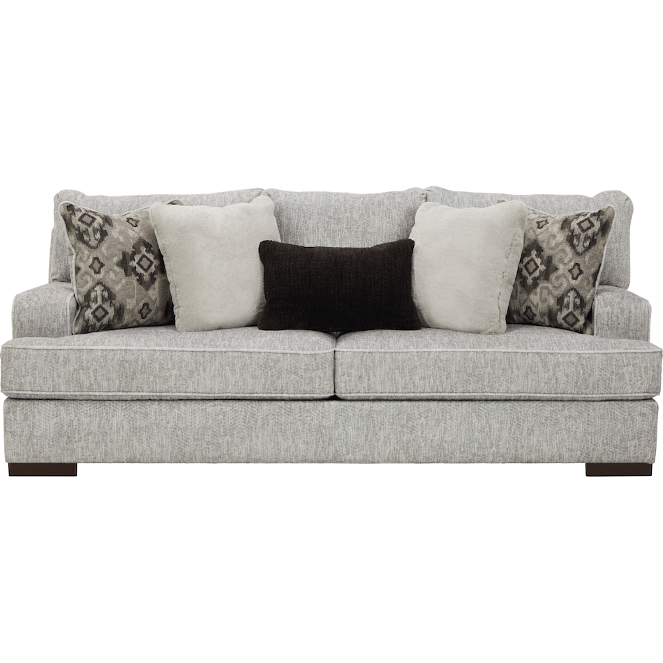 mercado pewter st stationary fabric sofa   