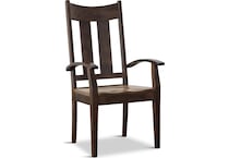 millsdale dining brown dr arm chair   