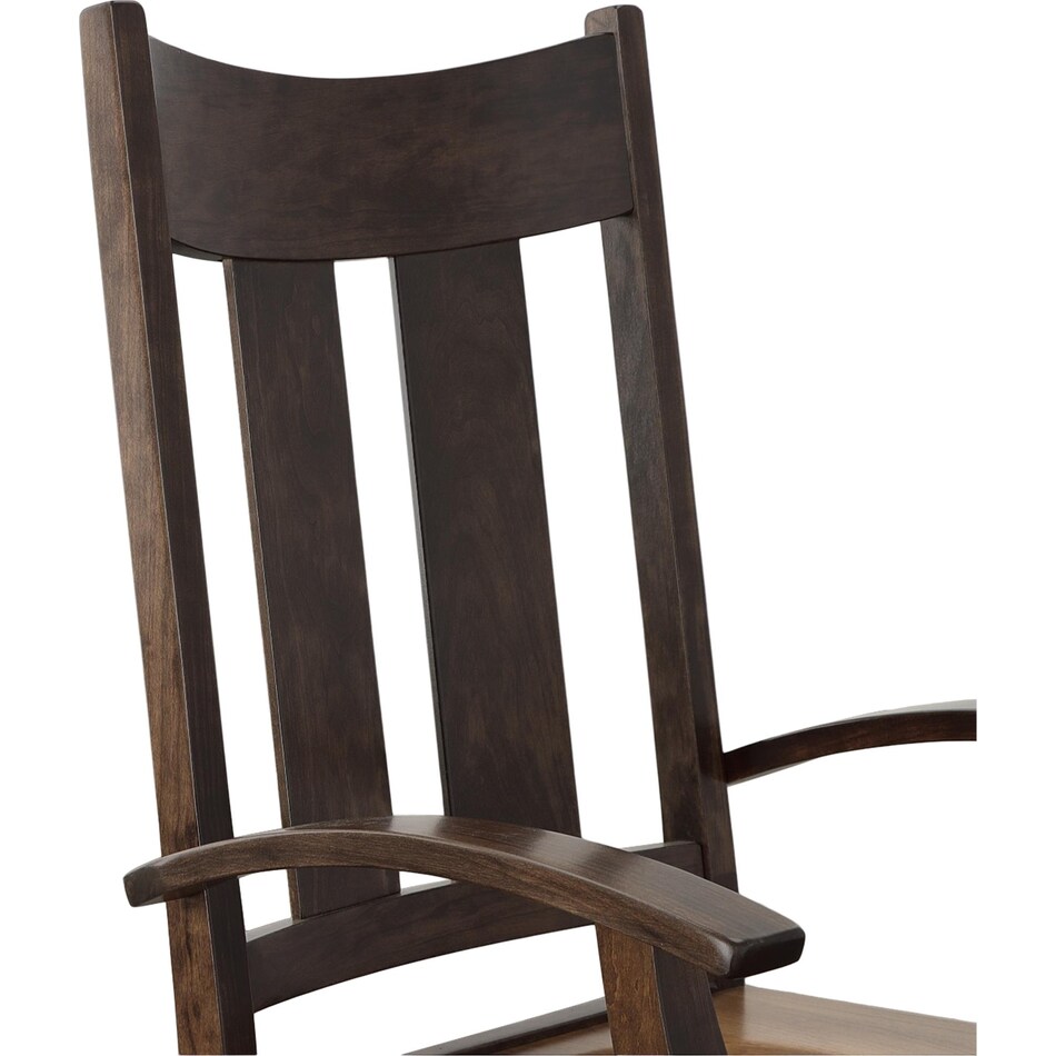 millsdale dining brown dr arm chair   