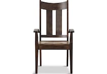 millsdale dining brown dr arm chair   