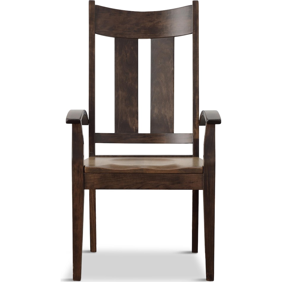 millsdale dining brown dr arm chair   