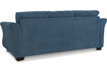 miravel living room indigo blue st stationary fabric sofa   