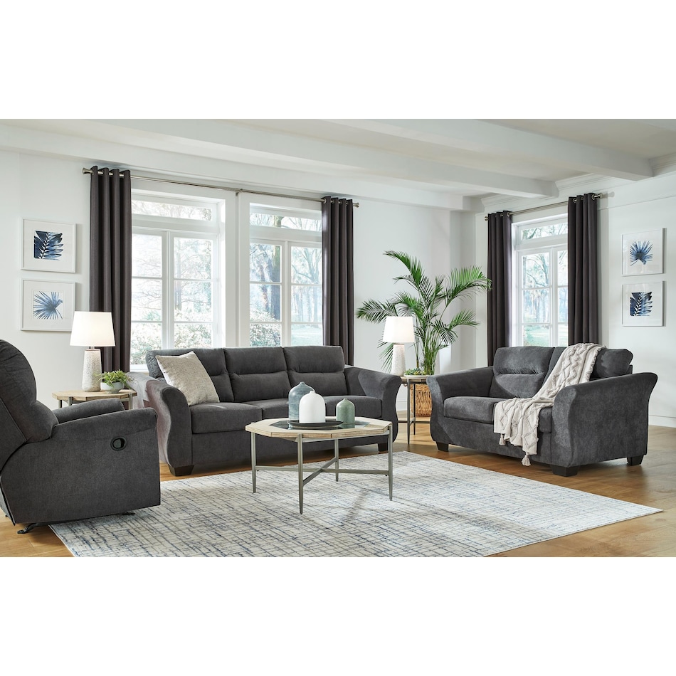 miravel living room metal gray mt motion fab rec w grp manual   