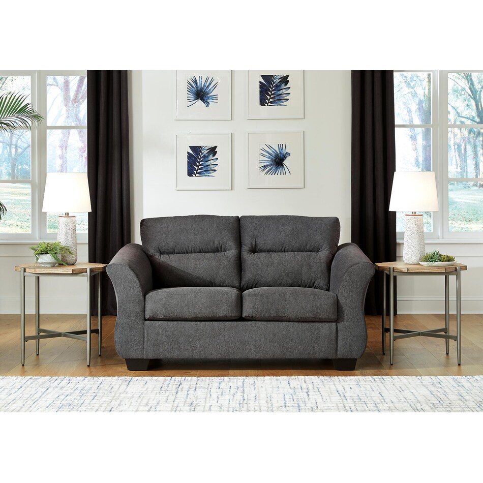 miravel living room metal gray st    