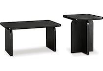 mitchalli occasional black oc  pack of tables t   