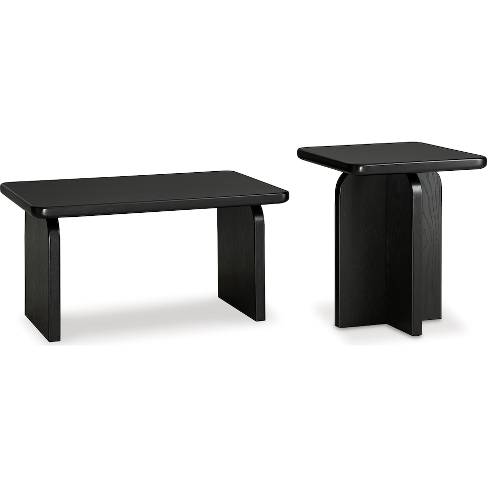 mitchalli occasional black oc  pack of tables t   