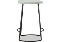 modern farmhouse white counter stool   
