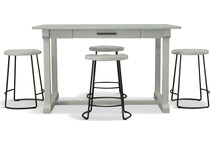 modern farmhouse white counter stool   